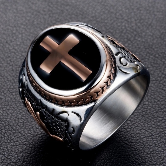 Christian Holy Cross Hand of God Jesus Christ‎ Ring - Picture 2 of 7